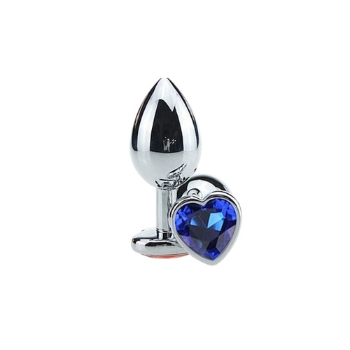Plug Anal de Luxo em Alumnio Formato Corao - Tamanho P - Cor Azul - Diversos - Hot Sul Distribuidora Plug Anal de Luxo em Alumnio Formato Corao - Tamanho P - Cor Azul - Diversos - Hot Sul Distribuidora