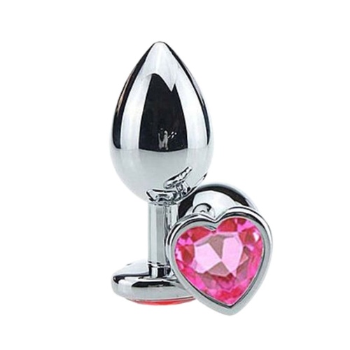 Plug Anal de Luxo em Alumnio Formato Corao - Tamanho G - Cor Pink - Diversos - Hot Sul Distribuidora Plug Anal de Luxo em Alumnio Formato Corao - Tamanho G - Cor Pink - Diversos - Hot Sul Distribuidora