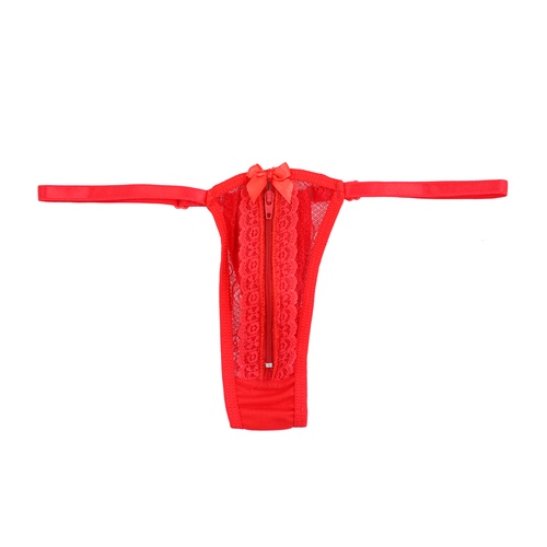 6013V - Tanga Ziper - Vermelha