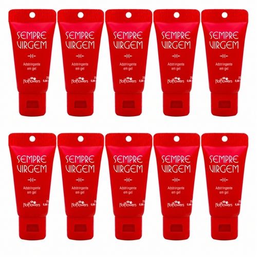 HC340-10 - Kit com 10 unidades - Adstringente em Gel Sempre Virgem 25g - Lacre