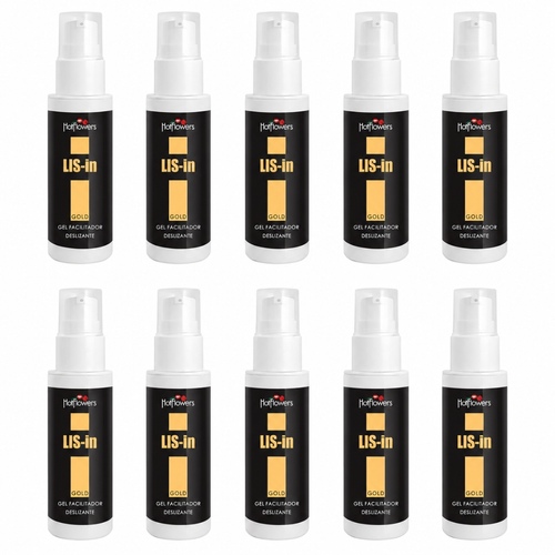 HC553-10 - Kit com 10 unidades - Gel Facilitador Deslizante LIS-in 30g